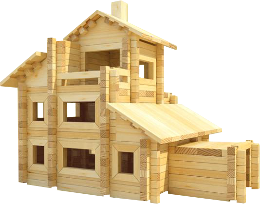 Конструктор Лесовичок Разборный домик №7 les 007 фото 1