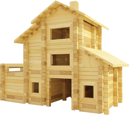 Конструктор Лесовичок Разборный домик №7 les 007 фото 2